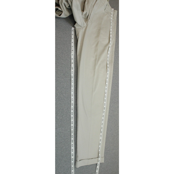 Eddie Bauer Pants Mens 38 X 32 Beige 100% Cotton Wrinkle Resistant Classic Fit - Picture 7 of 8